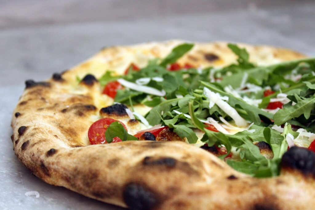 Pizza mit Ruccola